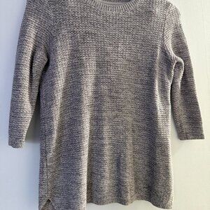 Croft & Barrow Cotton 3/4 Sleeve Pullover Crewneck Sweater